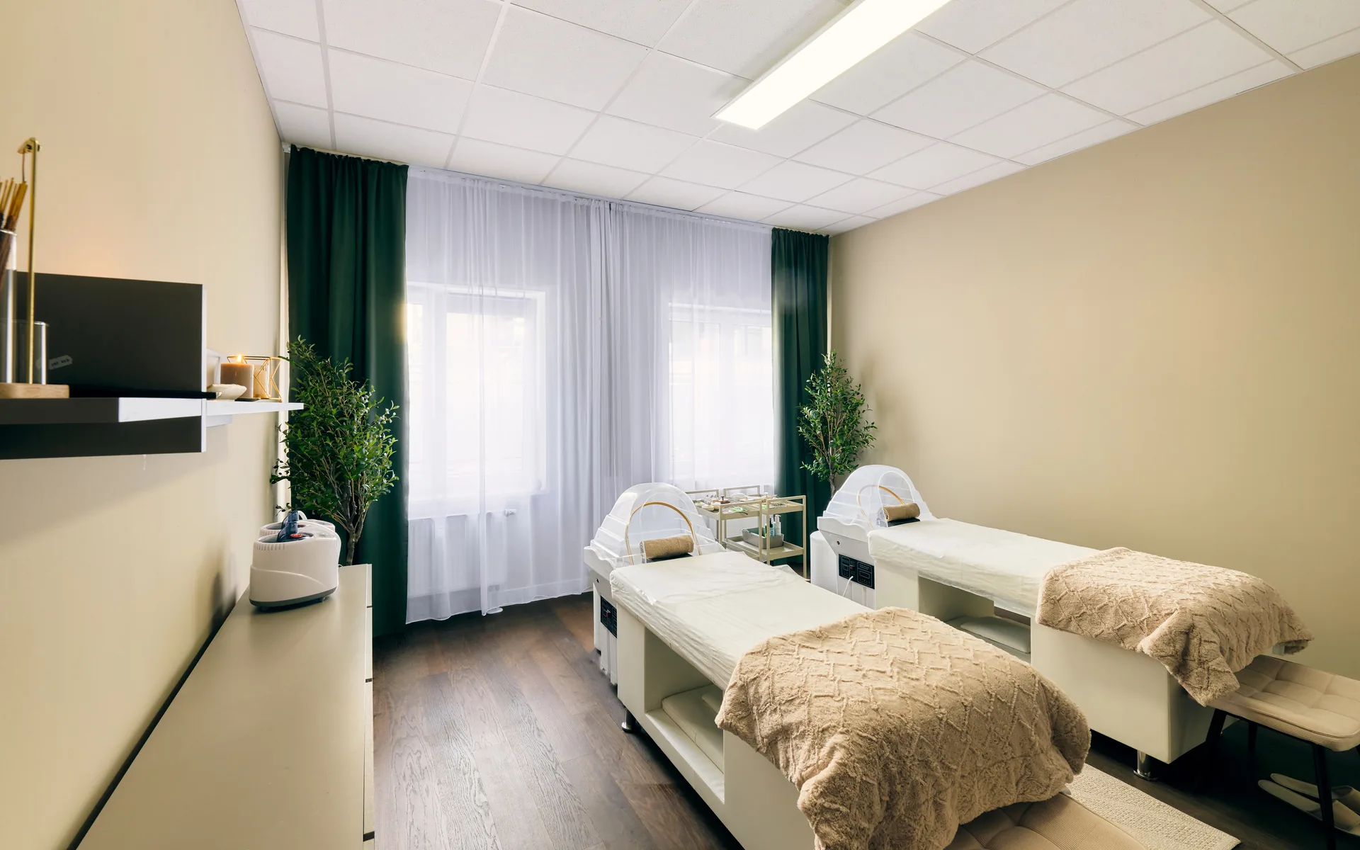 Behandlungsraum in Studio von We Love Beauty